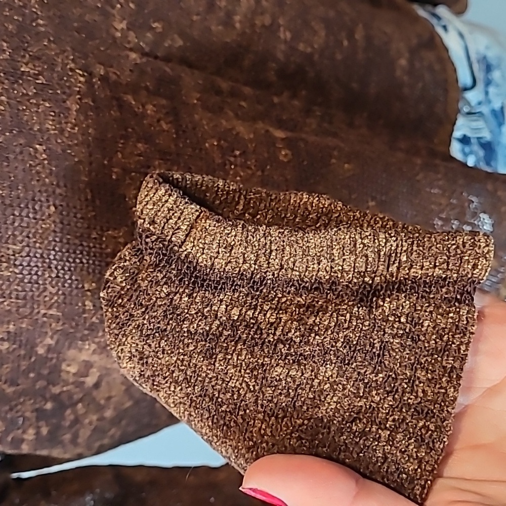 Vintage‎ 90s Brown Goblincore Academia Knit Sweater Grunge Womens SP Earthy - Picture 4 of 9